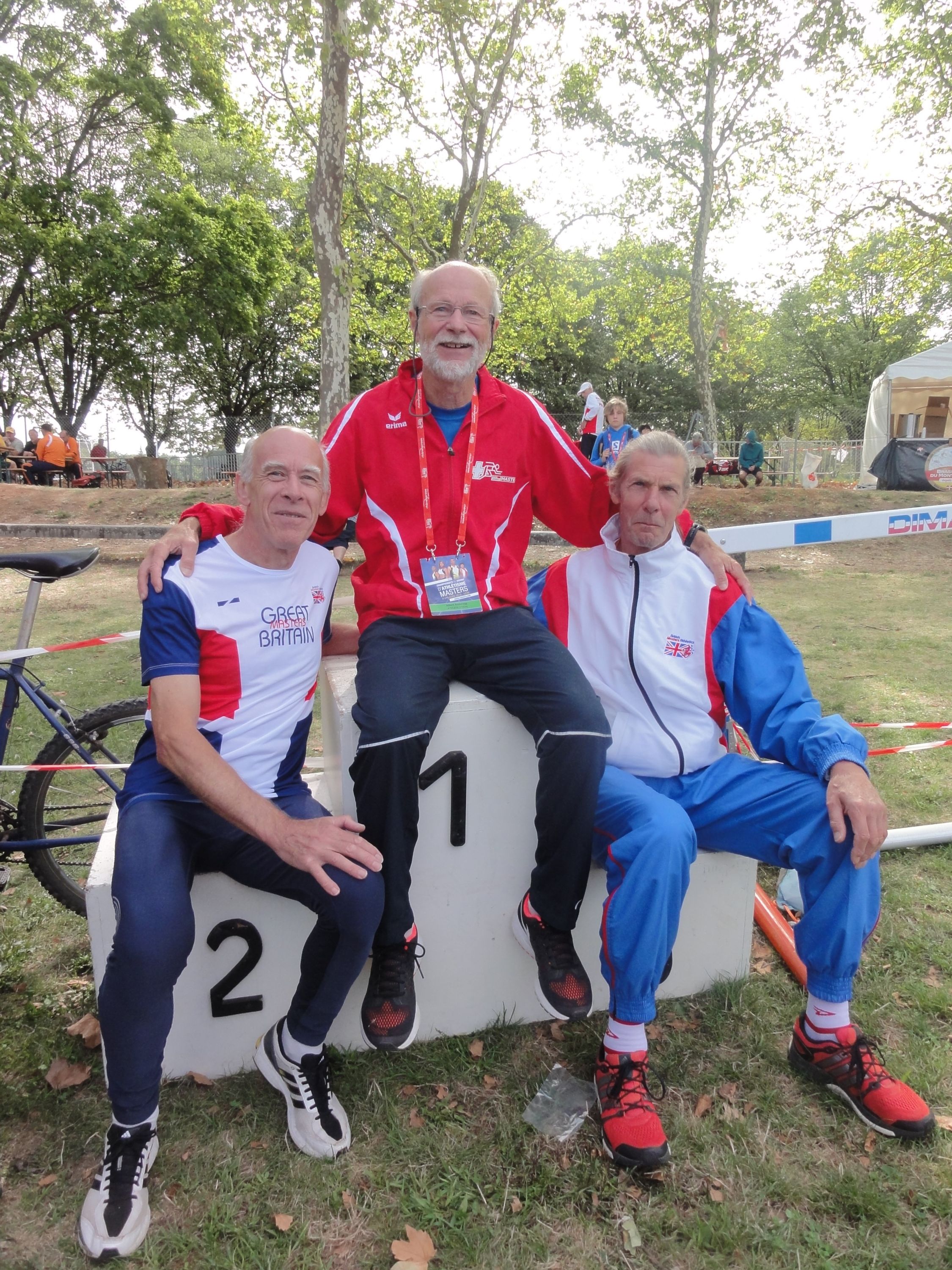 Albert Anderegg auf Podium